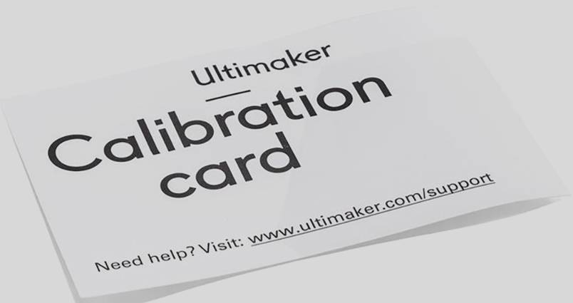 Calibration Card UM2/UM3/S5 SPUMCALBCARD, ULTIMAKER voelkner