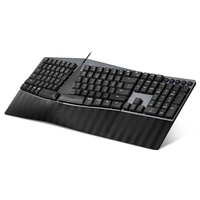 Perixx PERIBOARD-535 BL DE USB Tastatur Deutsch, QWERTZ Schwarz Ergonomisch Perixx PERIBOARD-535 BL DE USB Tastatur Deutsch, QWERTZ Schwarz Ergonomisch