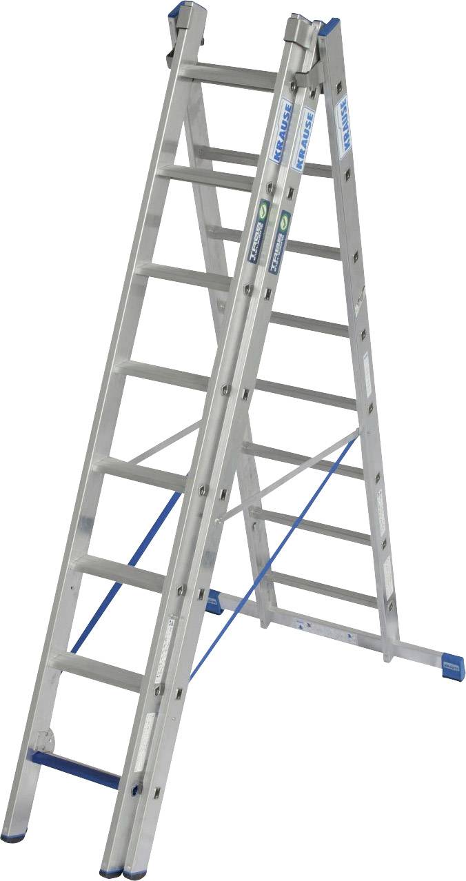 Krause 131669 131669 Aluminium Multifunktionsleiter inkl. Traverse Arbeitshöhe (max.): 7.50m 25.5kg