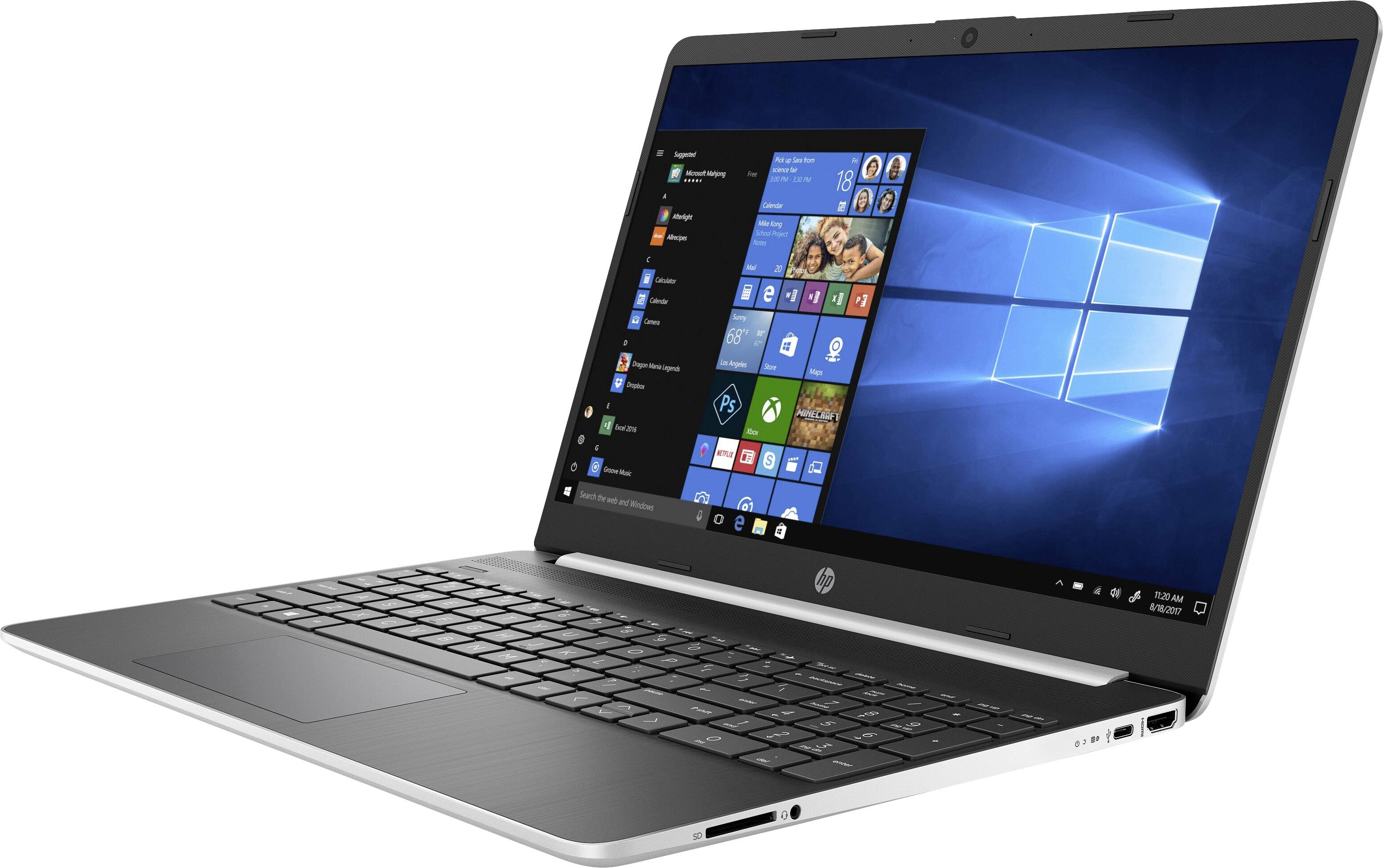 HP 15s-fq1420ng 39.6 cm (15.6 Zoll) Notebook Intel® Core™ i3 i3-1005G1 8 GB   256 GB SSD Intel UHD Graphics  Windows® 10 Home im S Modus Sil