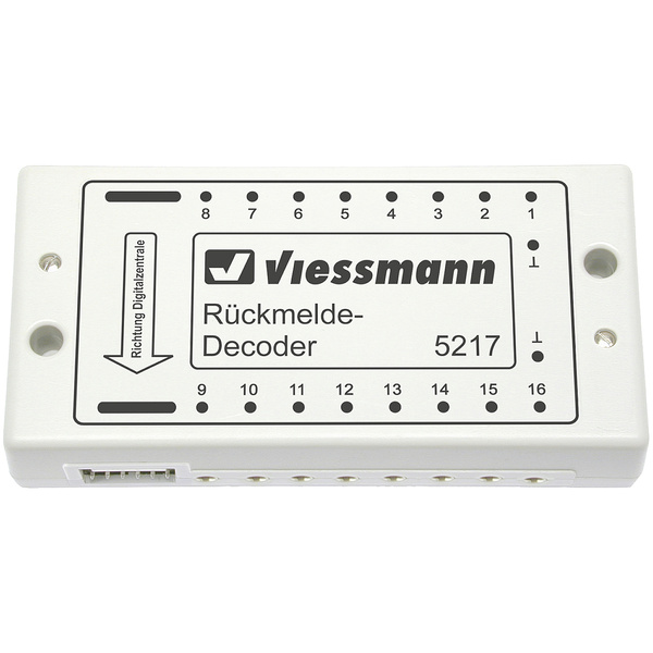 Viessmann Modelltechnik 5217s88-Bus Rückmeldedecoder Baustein, mit Kabel, mit Stecker