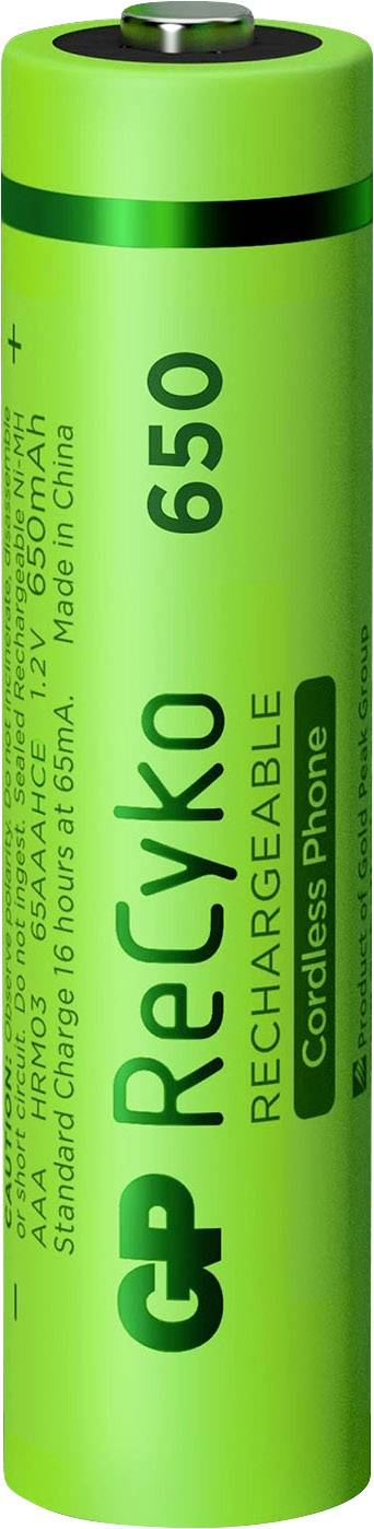 GP Batteries GPRCK65AAA554C2 Micro (AAA)-Akku NiMH 650 mAh 1.2V 2St.