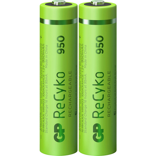 GP Batteries ReCyko+ HR03 Micro (AAA)-Akku NiMH 950 mAh 1.2V 2St.