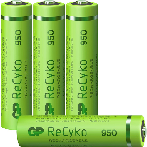 GP Batteries GPRCK95AAA981C4 Pile rechargeable LR3 (AAA) NiMH 950 mAh 1.2 V 4 pc(s)