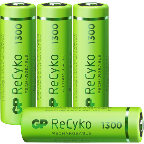 GP Batteries GPRCK130AA684C4 Mignon (AA)-Akku NiMH 1300 mAh 1.2 V 4 St.