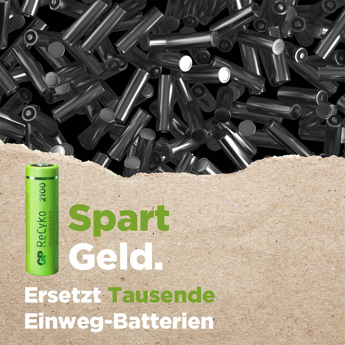 GP GPRCK210AA745C2 Mignon (AA)-Akku NiMH 2100 mAh 1.2 V 4 St.