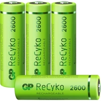 GP Batteries GPRCK260AA806C4 Mignon (AA)-Akku NiMH 2600 mAh 1.2V 4St. GP Batteries GPRCK260AA806C4 Mignon (AA)-Akku NiMH 2600 mAh 1.2V 4St.