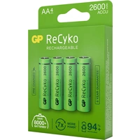 GP Batteries GPRCK260AA806C4 Mignon (AA)-Akku NiMH 2600 mAh 1.2V 4St. GP Batteries GPRCK260AA806C4 Mignon (AA)-Akku NiMH 2600 mAh 1.2V 4St.