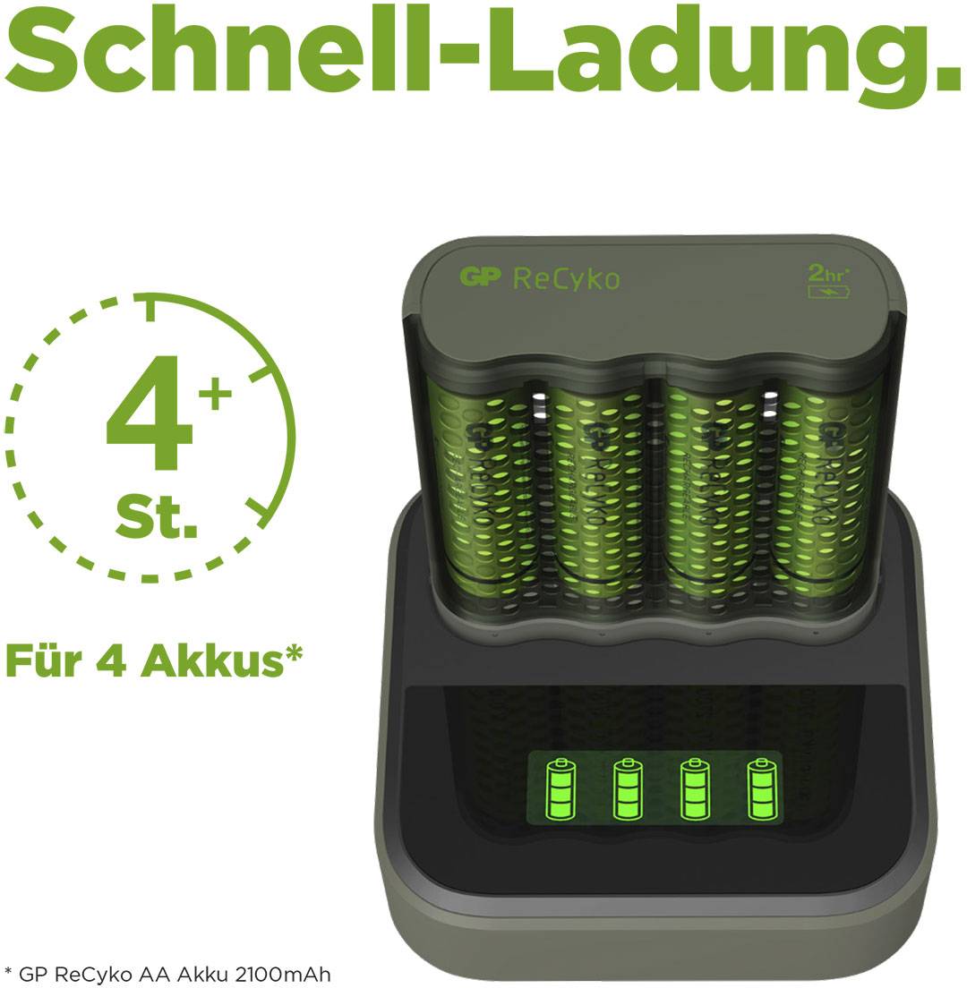 GP GPRCKCHM451D523 Rundzellen-Ladegerät NiMH Micro (AAA), Mignon (AA)