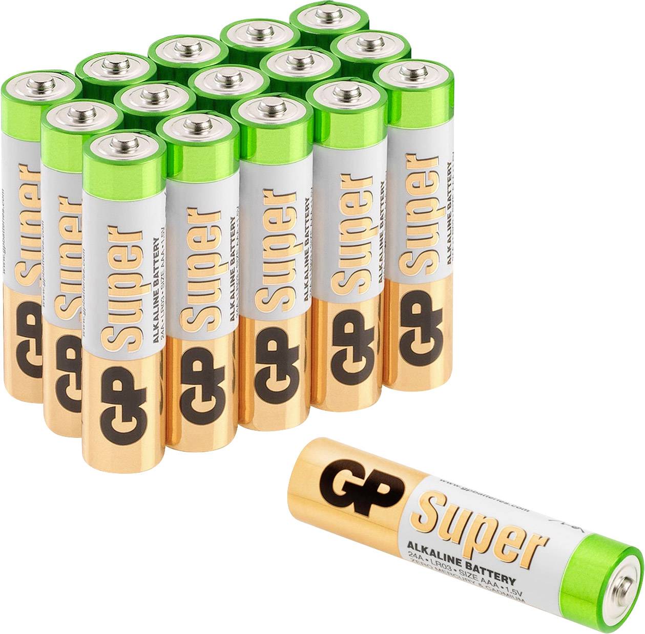 GP Batteries Super 8 + 8 gratis Mignon (AA)-Batterie Alkali-Mangan 1.5V 16St.