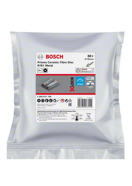 Bosch Accessories 2608621796 Fiberscheibe Durchmesser 115mm Bohrungs-Ø 22.23mm 25St.