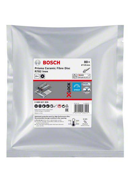 Bosch Accessories 2608621826 Fiberscheibe Durchmesser 125mm Bohrungs-Ø 22.23mm 25St.