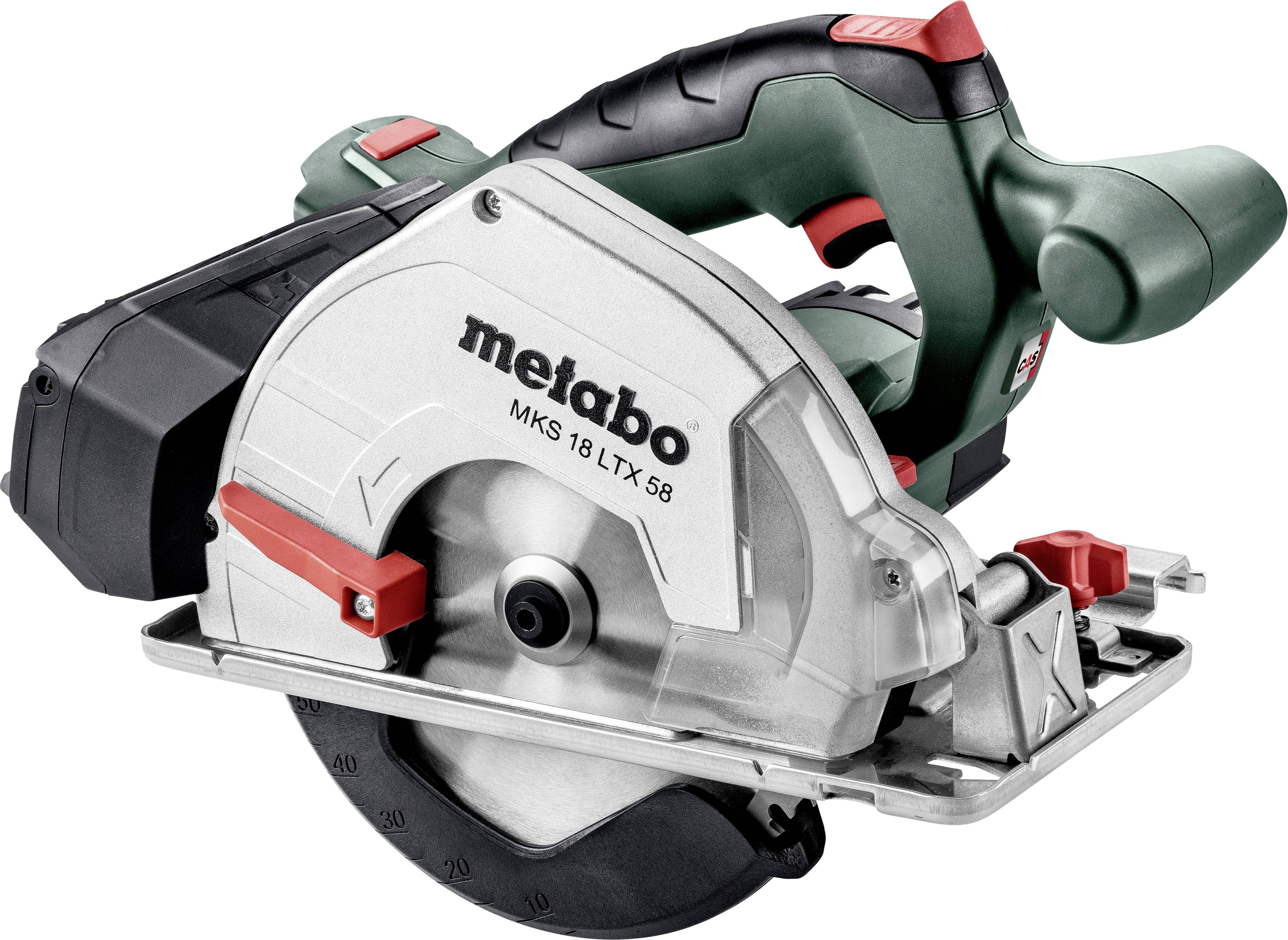 Metabo MKS 18 LTX 58 Akku-Handkreissäge Schnitttiefe max. (90°) 58 mm 18 V