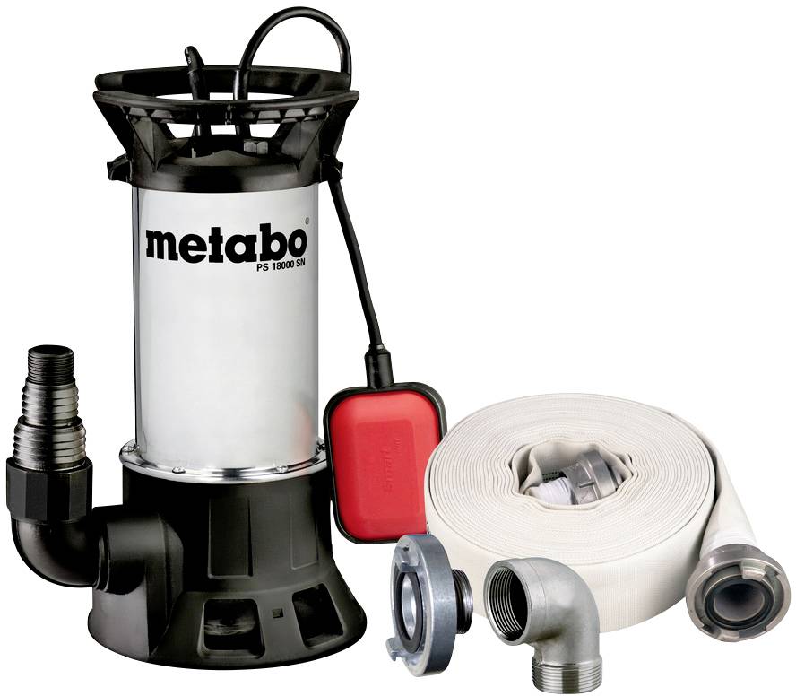 Metabo 690626000 PS 18000 SN Set Schmutzwasser-Tauchpumpe 19000 l/h 11 m