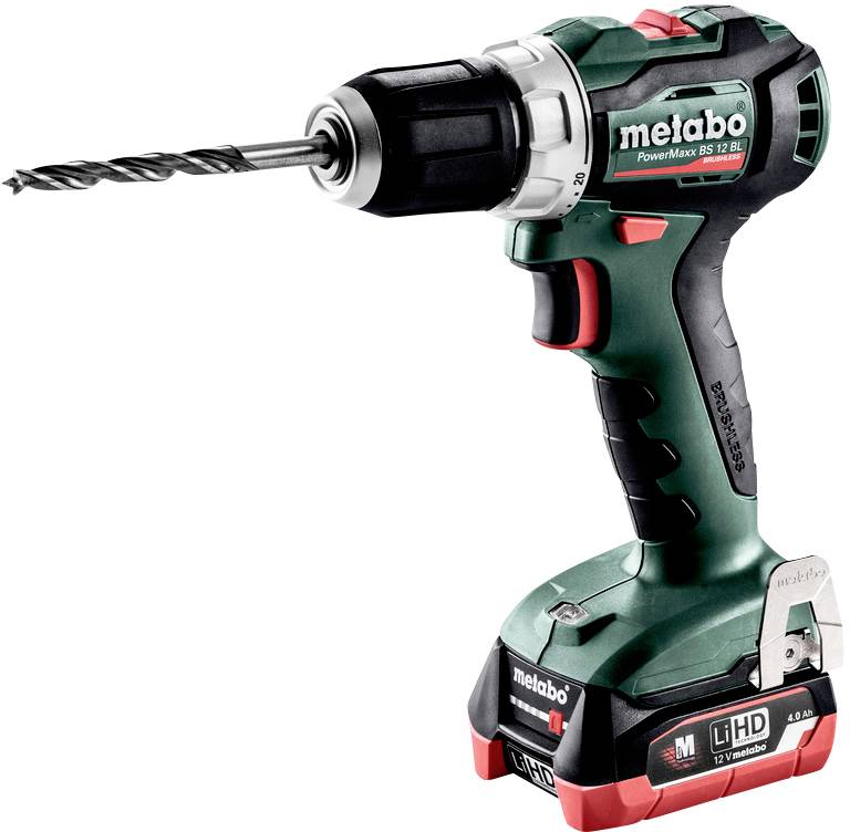 Metabo PowerMaxx BS 12 BL 601038800 Akku-Bohrschrauber 12 V 2 Ah LiHD
