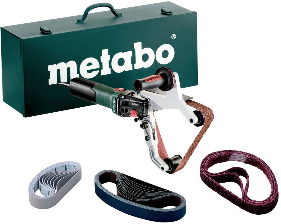 Metabo RBE 15-180 Set 602243500 Rohrbandschleifer 1550W Band-Breite 40mm Band-Länge 760mm