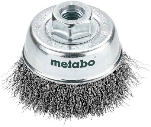 Topfbürste 75x03 mm  m 14 Stahldraht gewellt Drahtstärke 030 mm (623715000) - Metabo
