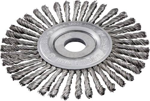 Metabo Rundbürste 125x0,5x6 /22,23 mm, Stahl, gezopft (626815000) 626815000 1 St.