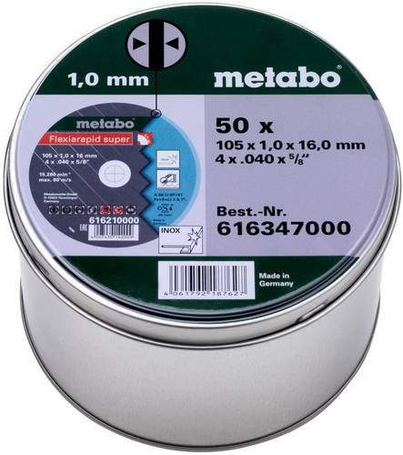 Metabo 616347000 Trennscheibe gerade 105 mm 1 St. Blech