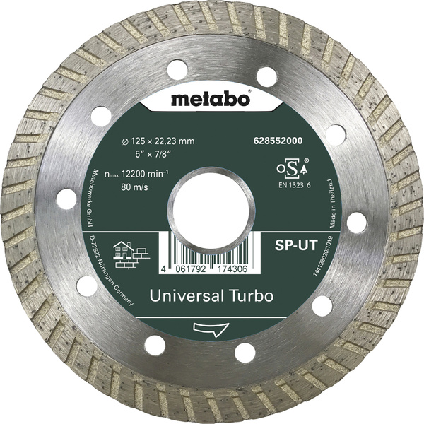 Metabo 628552000 Diamanttrennscheibe Durchmesser 125 mm Bohrungs-Ø 22.23 mm Beton 1 St.
