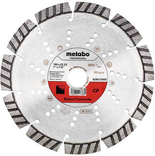 Metabo 628573000 Diamanttrennscheibe Durchmesser 180 mm Bohrungs-Ø 22.23 mm 1 St.