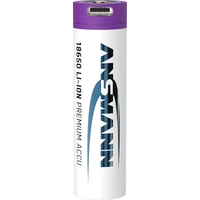 Ansmann 18650-2,6 USB-C® Akku 18650 Li-Ion 3.7 V 2600 mAh 1 St. Ansmann 18650-2,6 USB-C® Akku 18650 Li-Ion 3.7 V 2600 mAh 1 St.