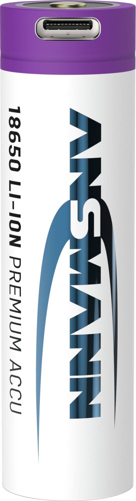 Ansmann 18650-2,6 USB-C® Akku 18650 Li-Ion 3.7V 2600 mAh 1St.