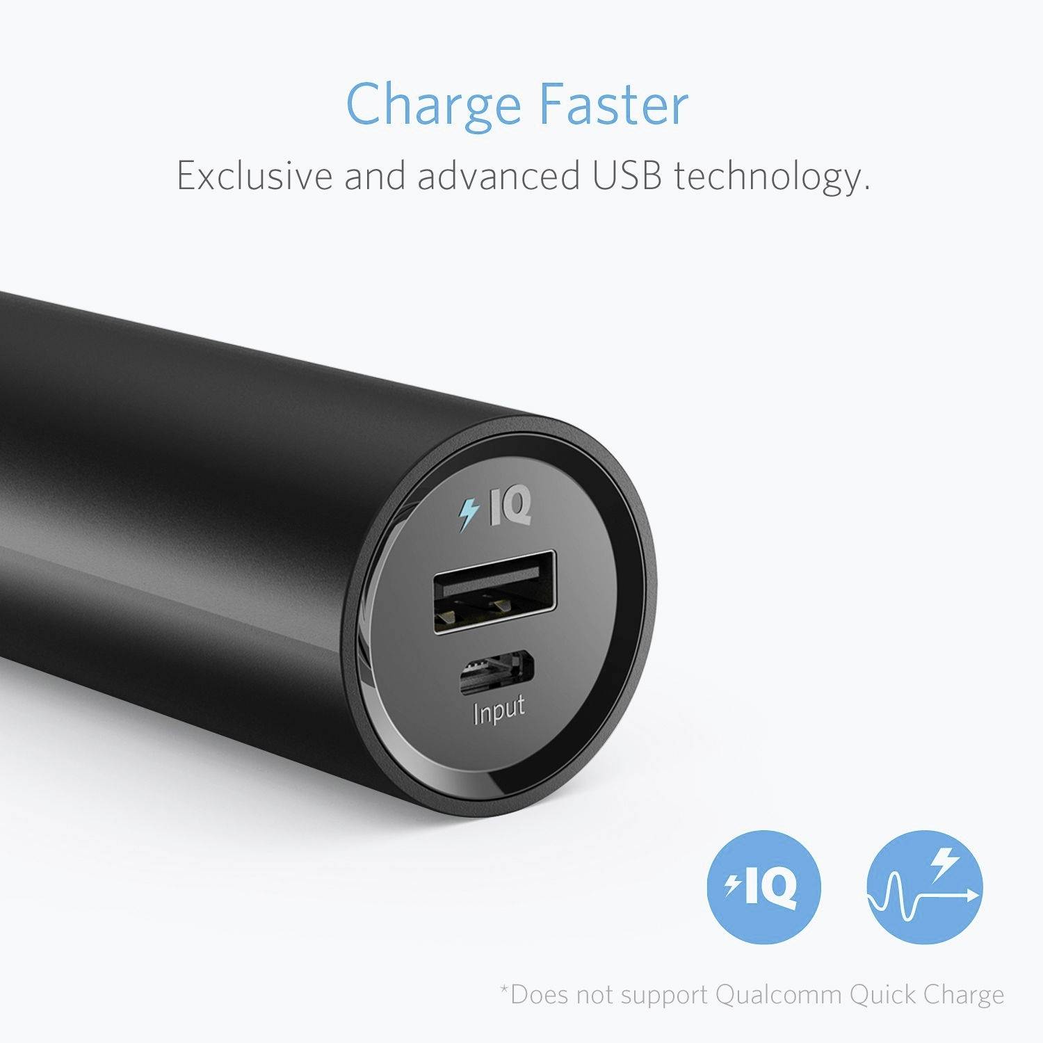 Anker PowerCore Powerbank 5000 mAh Li-Ion Schwarz