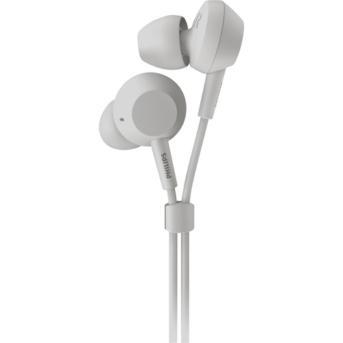 Philips TAE4105WT In Ear Kopfhörer kabelgebunden Weiß Lautstärkeregelung