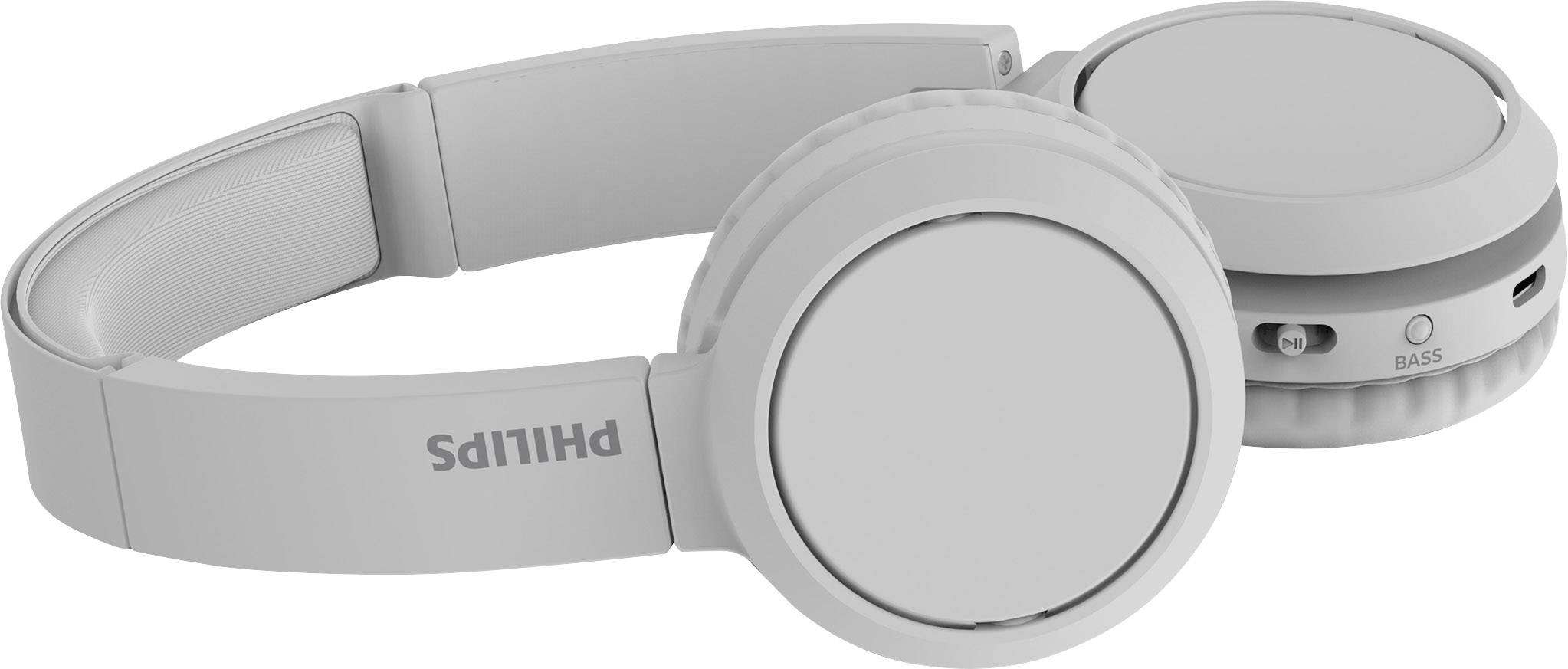 Philips TAH4205WT On Ear Kopfhörer Bluetooth® Weiß Lautstärkeregelung, Faltbar