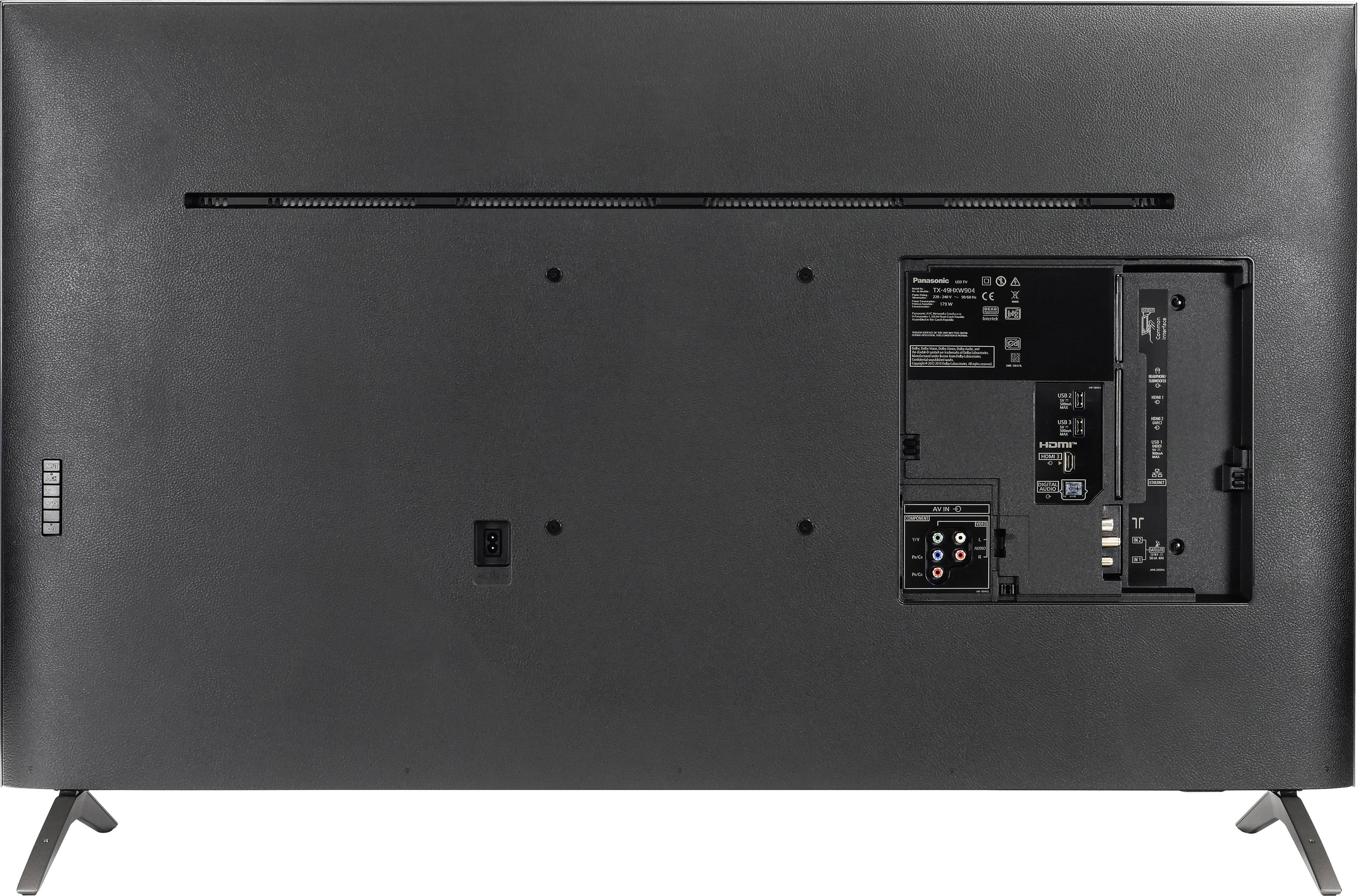 Panasonic TX-49HXW904 LED-TV 123 cm 49 Zoll EEK G (A - G) DVB-T2, DVB-C, DVB-S2, UHD, Smart TV, WLAN, PVR ready, CI+ Schwarz