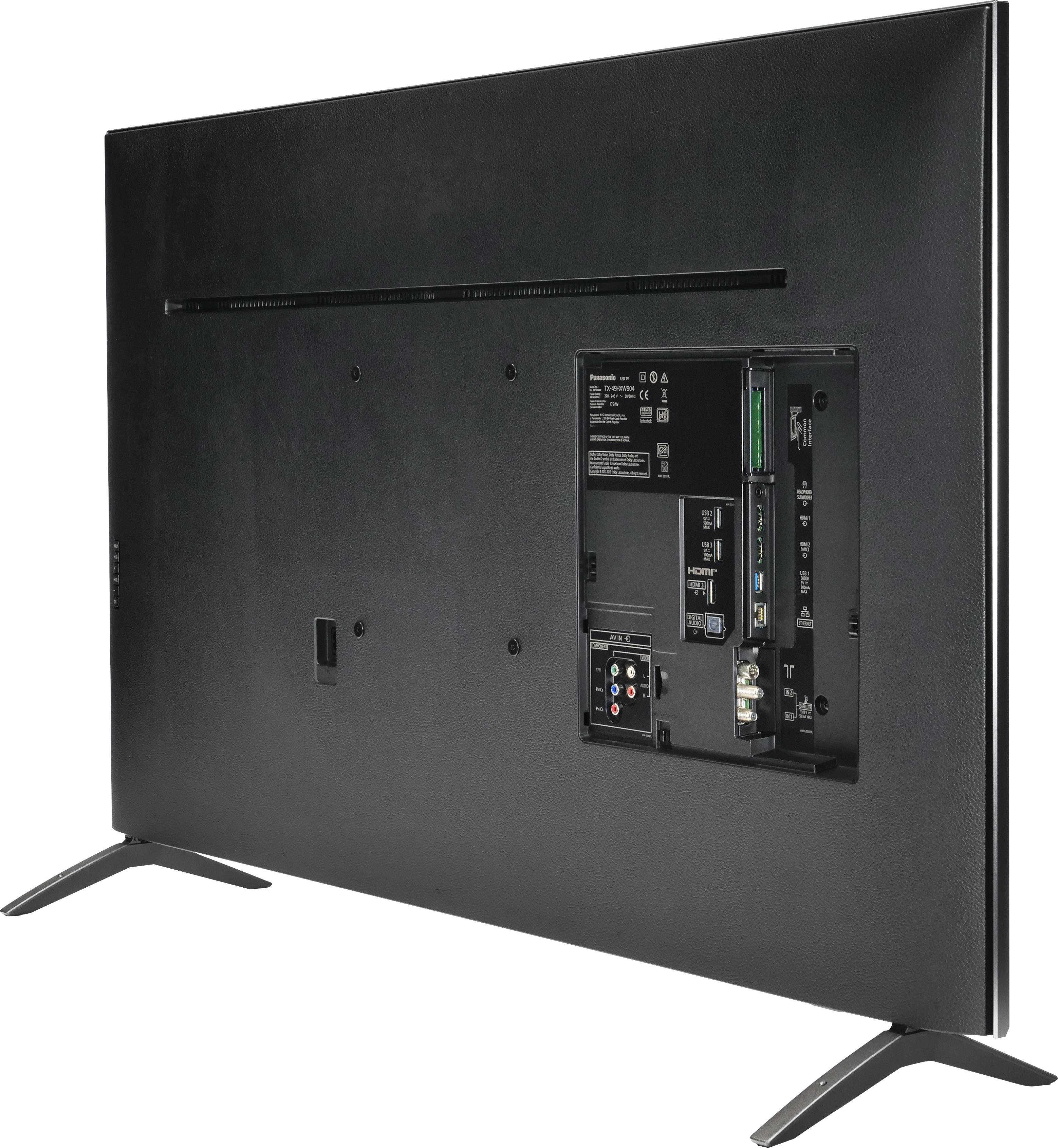 Panasonic TX-43HXW904 LED-TV 108cm 43 Zoll EEK G (A - G) Twin DVB-T2/C/S2, UHD, Smart TV, WLAN, PVR ready, CI+ Schwarz