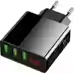 Eaxus USB-Ladegerät 3-Fach USB Ladegerät 45W 3x USB-A Schwarz Schnellladegerät Eaxus USB-Ladegerät 3-Fach USB Ladegerät 45W 3x USB-A Schwarz Schnellladegerät