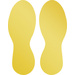 Durable 104704 Bodenmarkierungsform Fuß, ablösbar Gelb 5 Paar (B x H) 90 mm x 240 mm