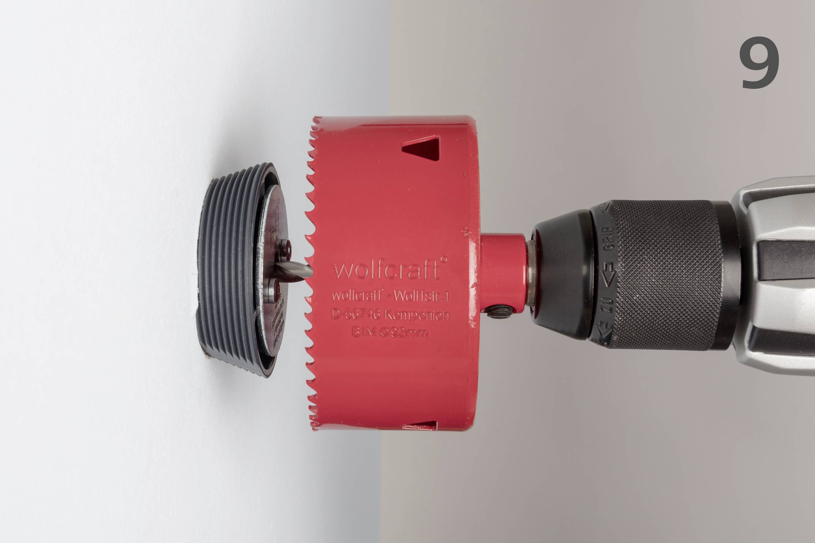 Wolfcraft 5953000 Aufbohrhilfe 7teilig 1St.