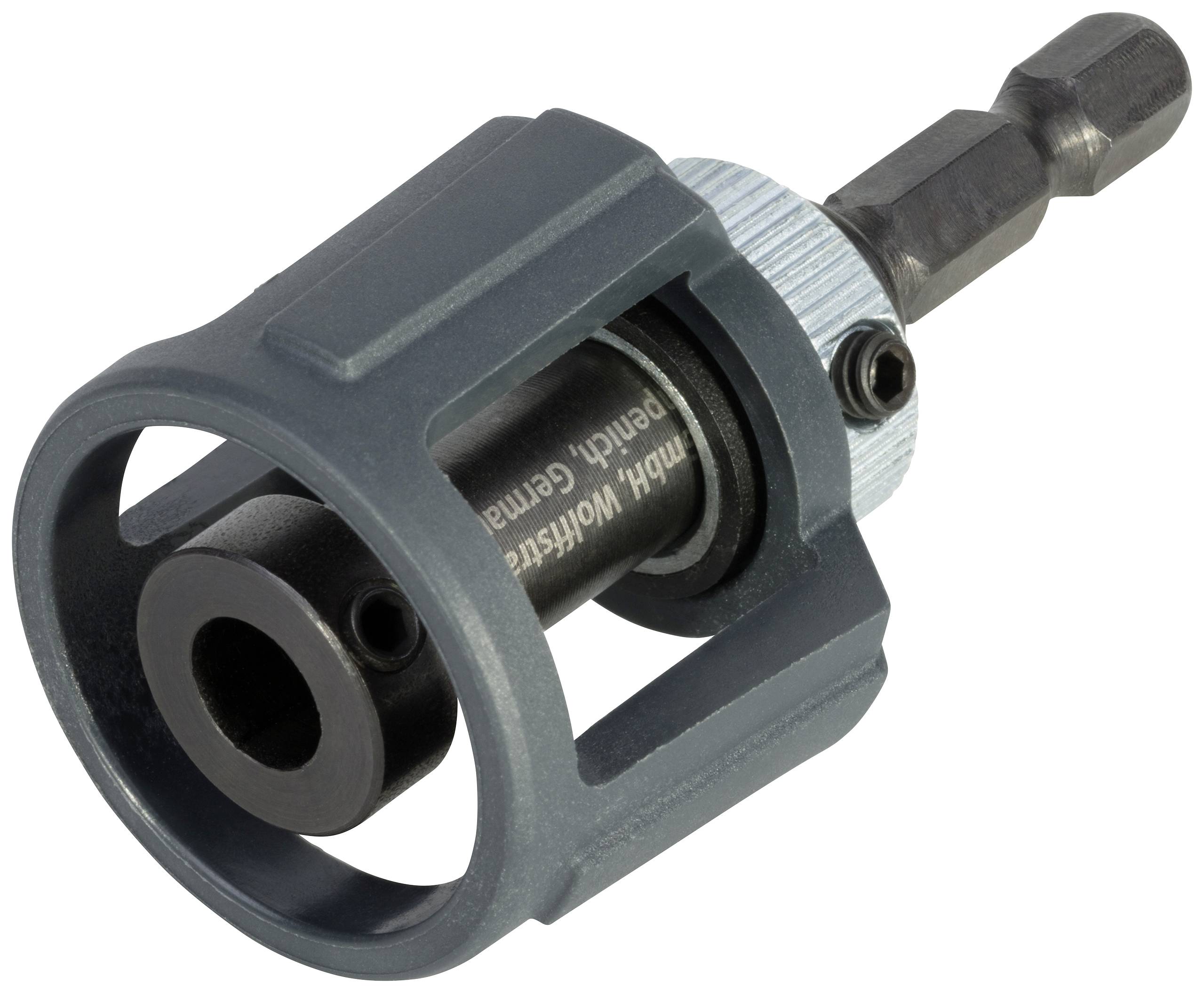 Wolfcraft 1539000 Bithalter mit Tiefenstopp Länge 60 mm Antrieb