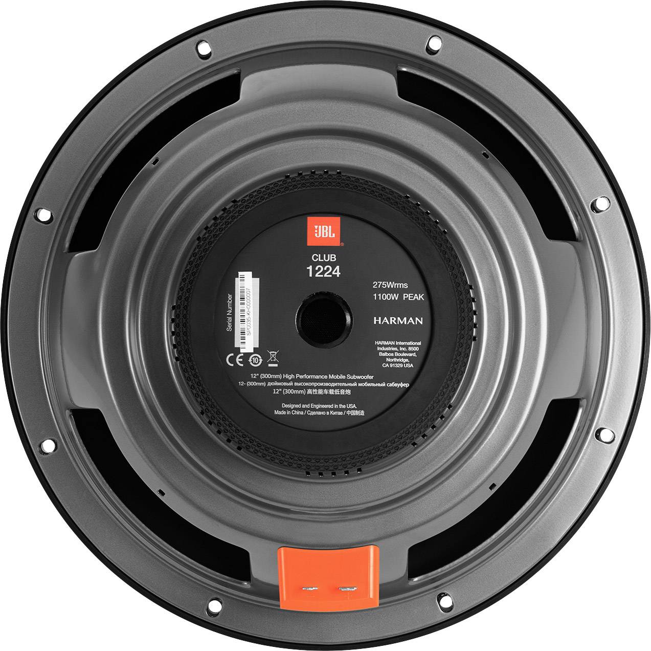 JBL CLUB1224 Auto-Subwoofer-Chassis 1100W 4Ω
