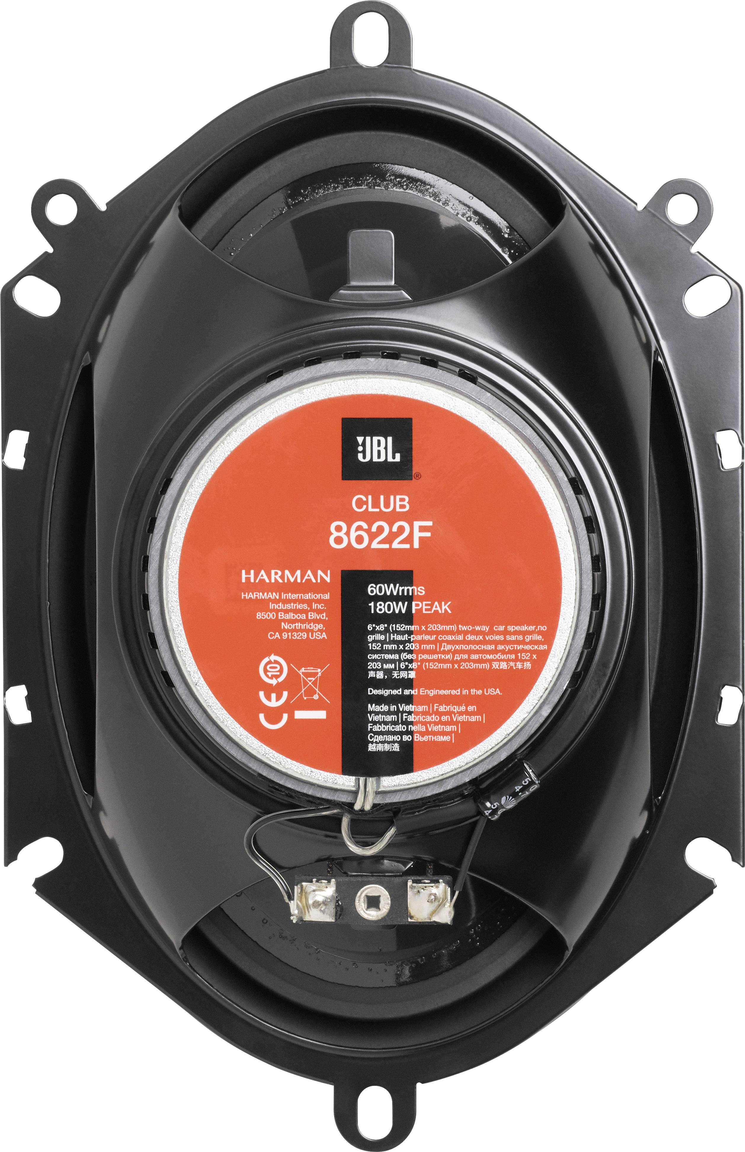 JBL Club 8622F 2-Wege Einbau-Lautsprecher 180 W Inhalt: 2 St.