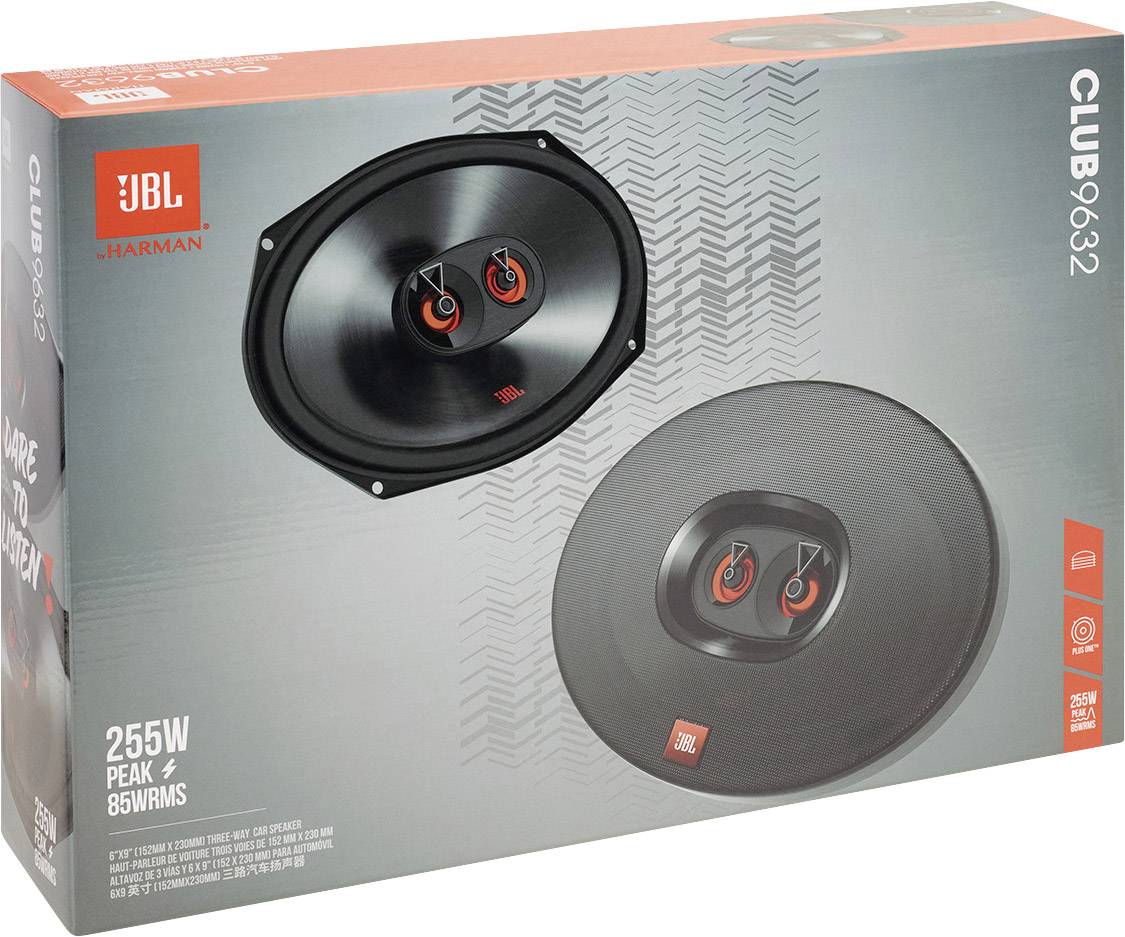 JBL Club 9632 3-Wege Einbau-Lautsprecher 255W Inhalt: 2St.