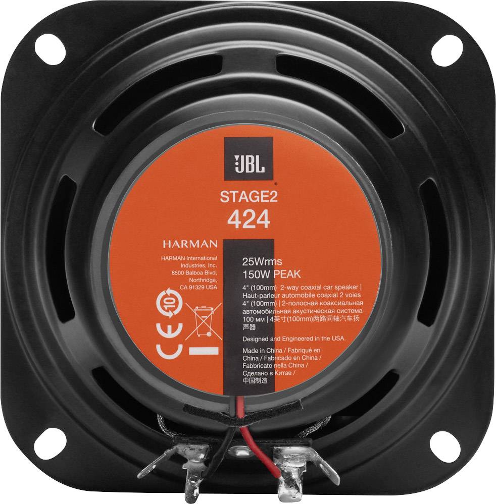 JBL Stage2 424 2-Wege Einbau-Lautsprecher 105 W Inhalt: 2 St.
