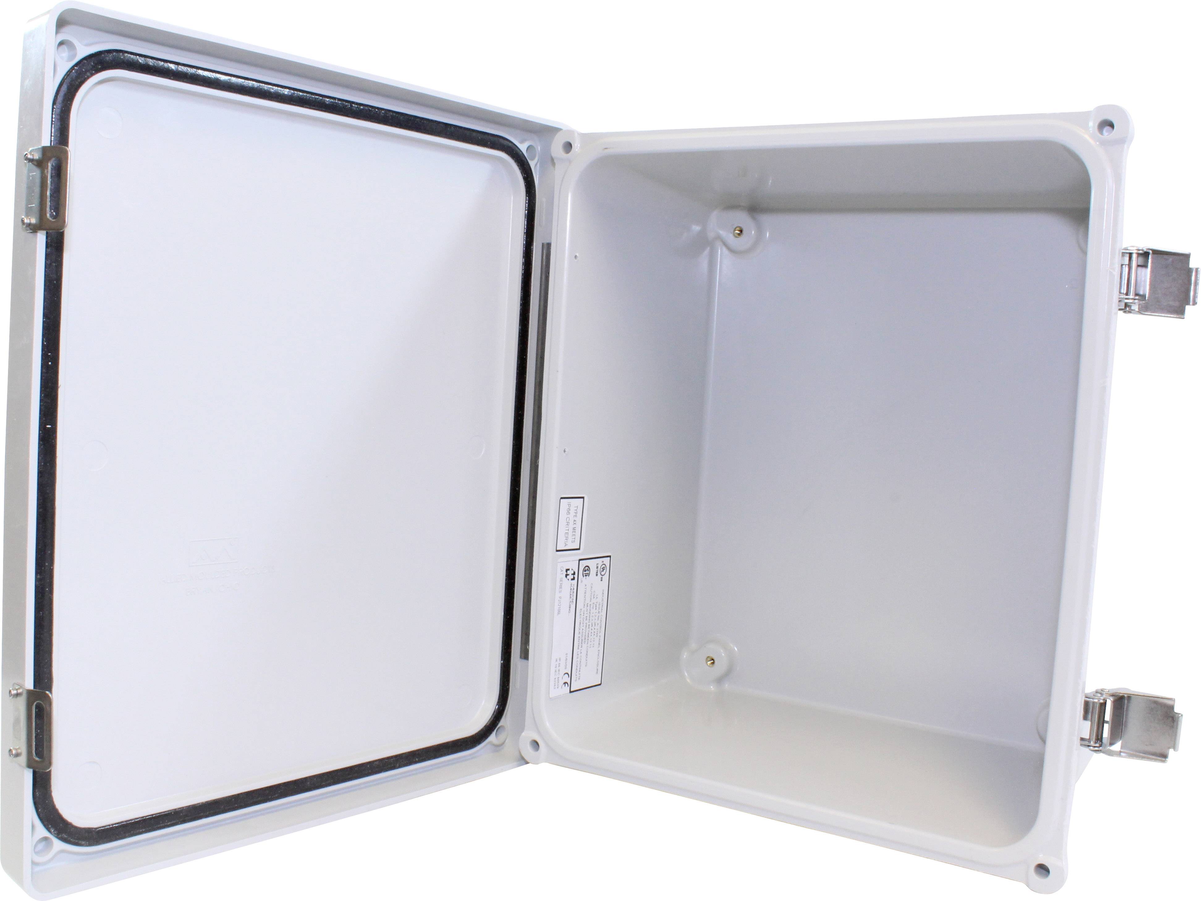 Hammond Electronics Wand-Gehäuse 308 x 261 x 156 GFK Grau 1St.