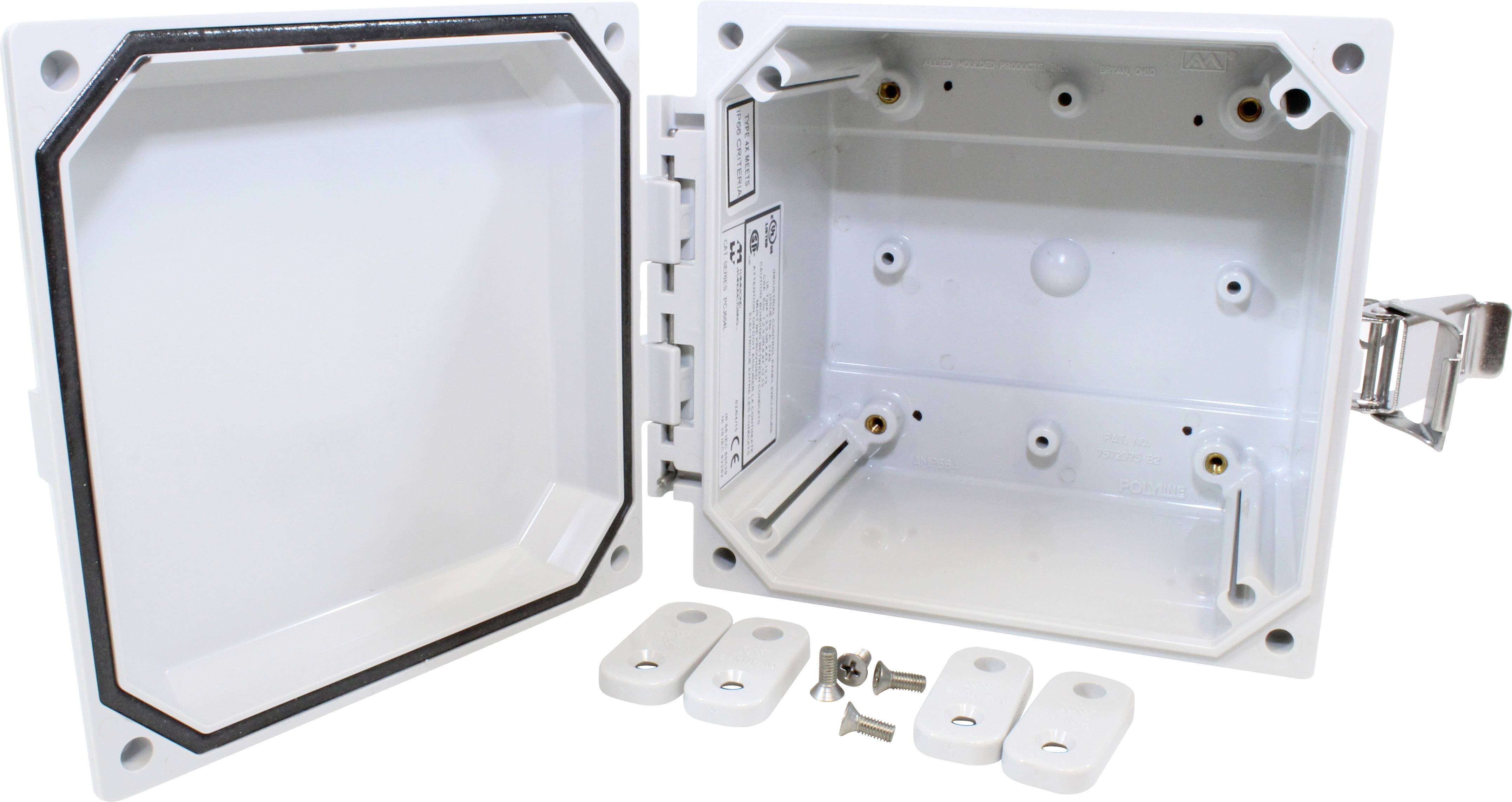 Hammond Electronics Wand-Gehäuse 151 x 156 x 101 Polycarbonat Lichtgrau 1St.