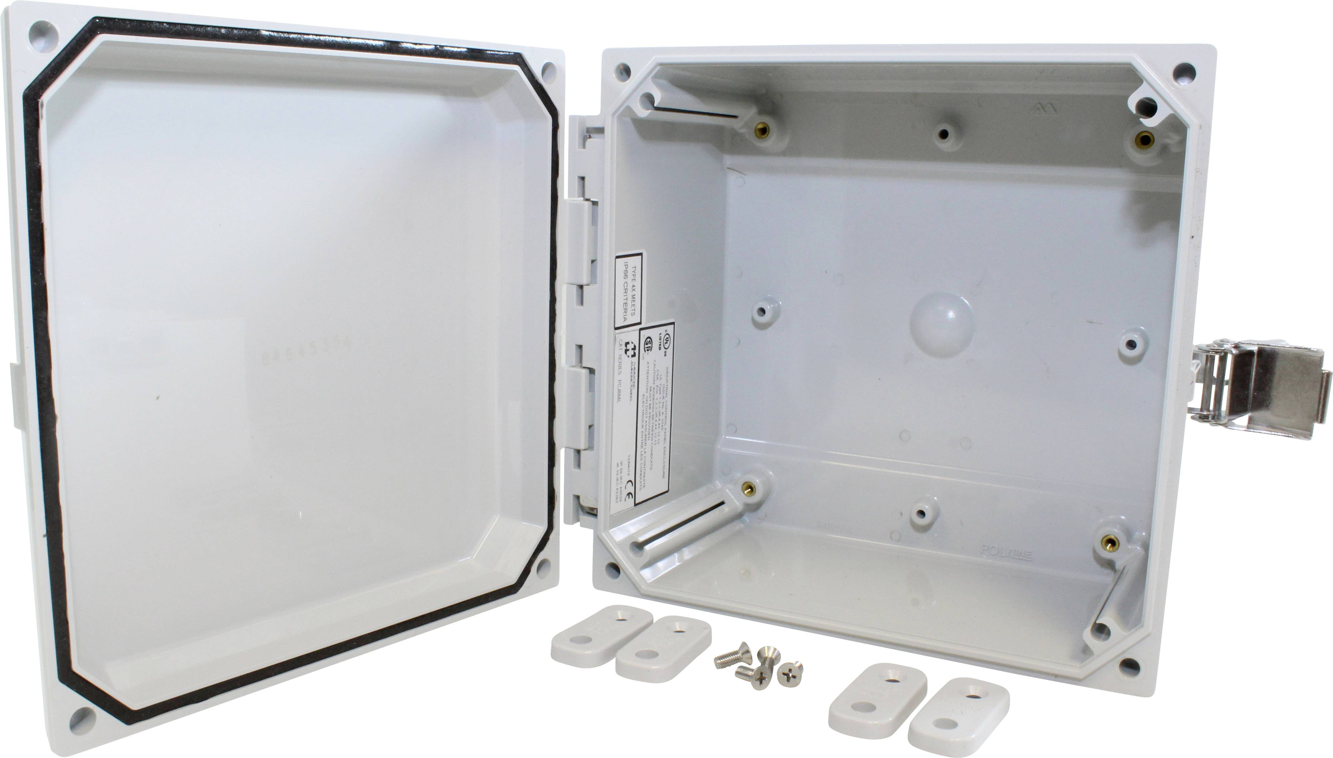 Hammond Electronics Wand-Gehäuse 202 x 207 x 101 Polycarbonat Lichtgrau 1 St.