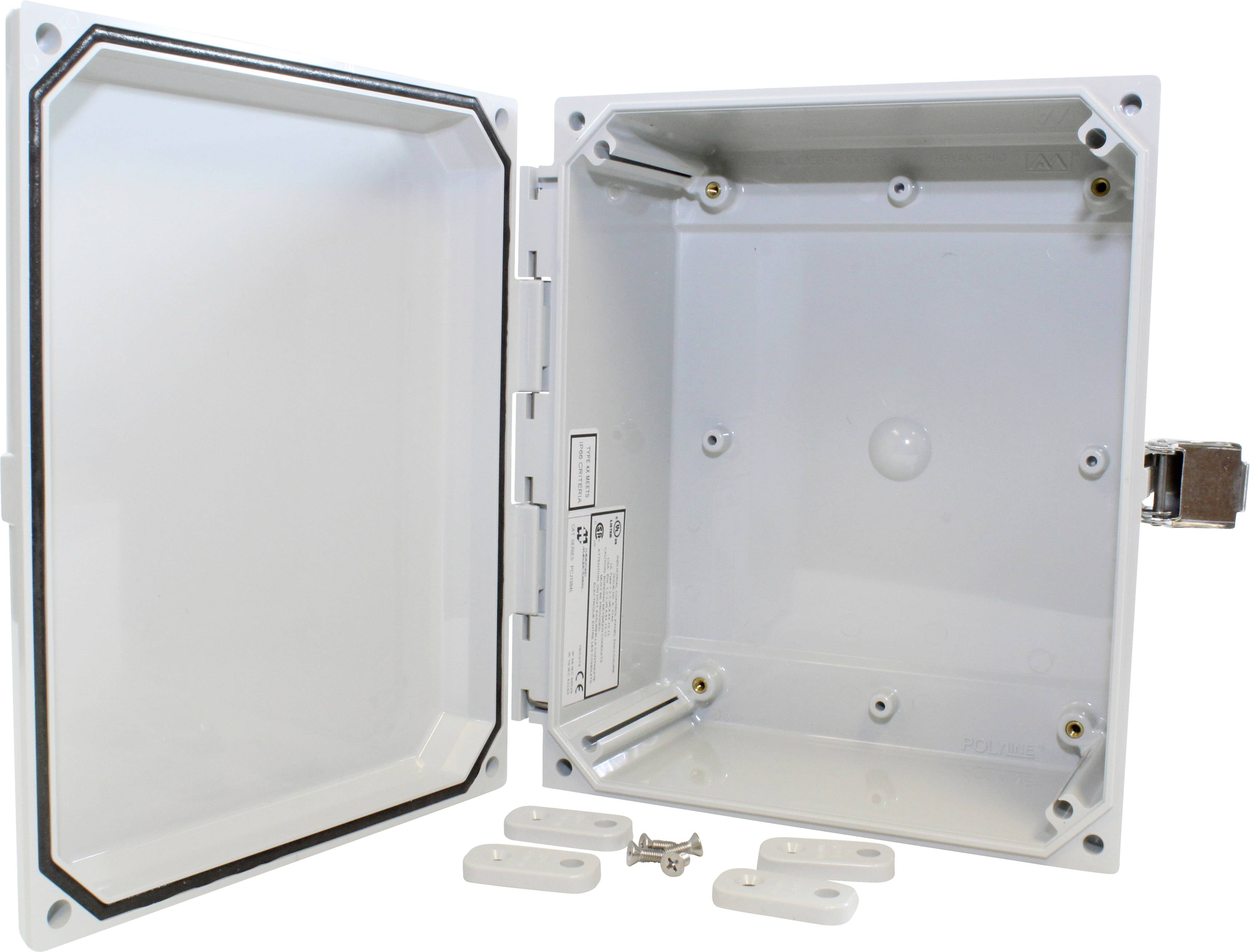 Hammond Electronics Wand-Gehäuse 252 x 207 x 101 Polycarbonat Lichtgrau 1St.