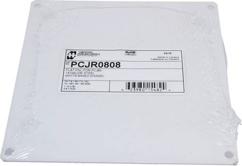 Hammond Electronics Montageplatte Stahl Weiß (L x B x H) 171 x 175 x 1.8 mm 1 St.