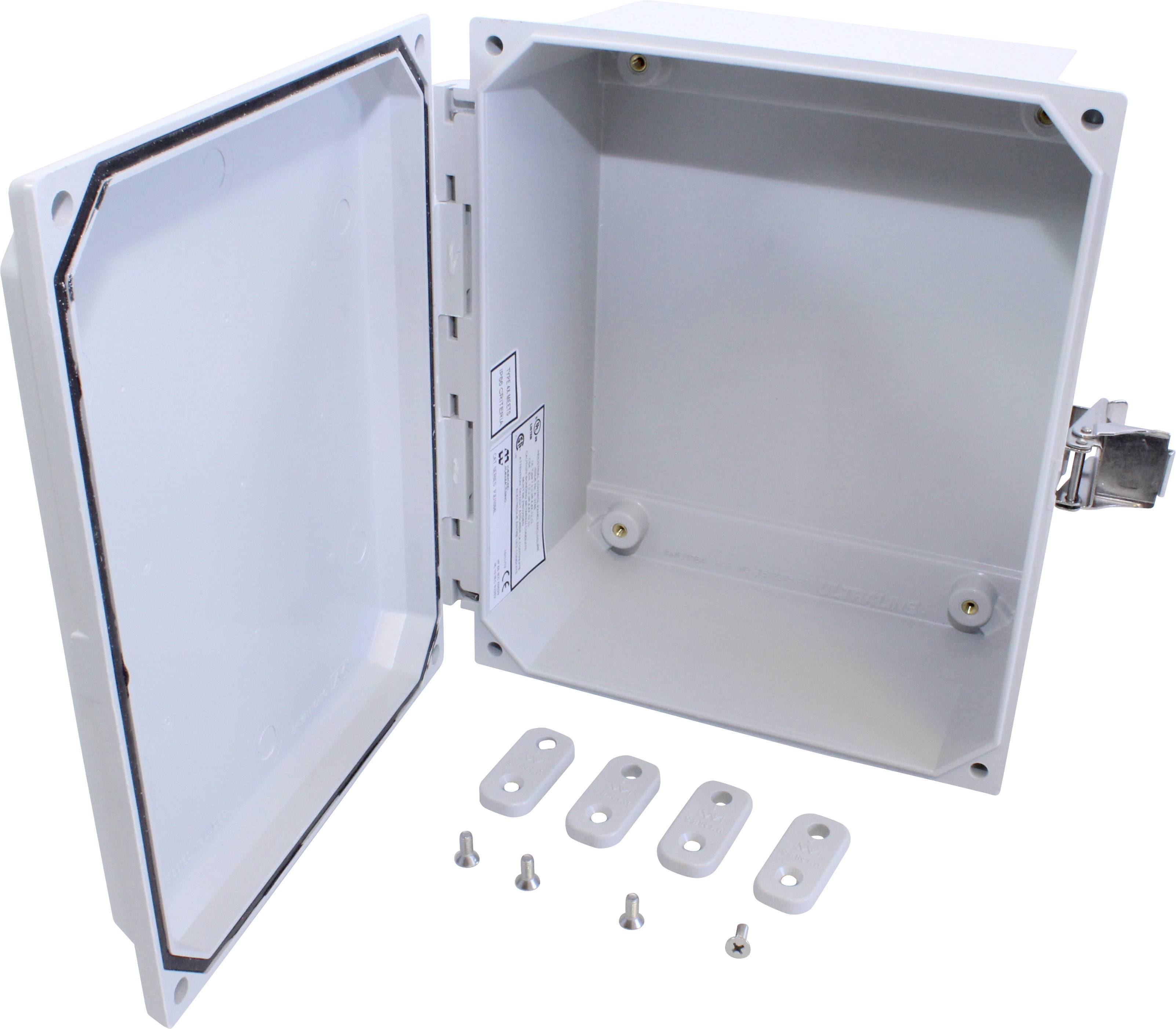 Hammond Electronics Wand-Gehäuse 255 x 210 x 105 GFK Lichtgrau 1St.