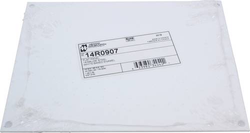 Hammond Electronics Montageplatte Stahl Weiß (L x B x H) 222 x 175 x 1.8 mm 1 St.