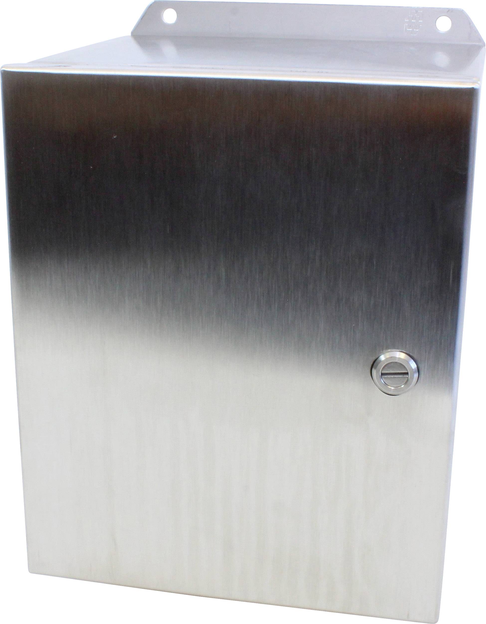 Hammond Electronics Wand-Gehäuse 254 x 203 x 152 Edelstahl Edelstahl 1St.