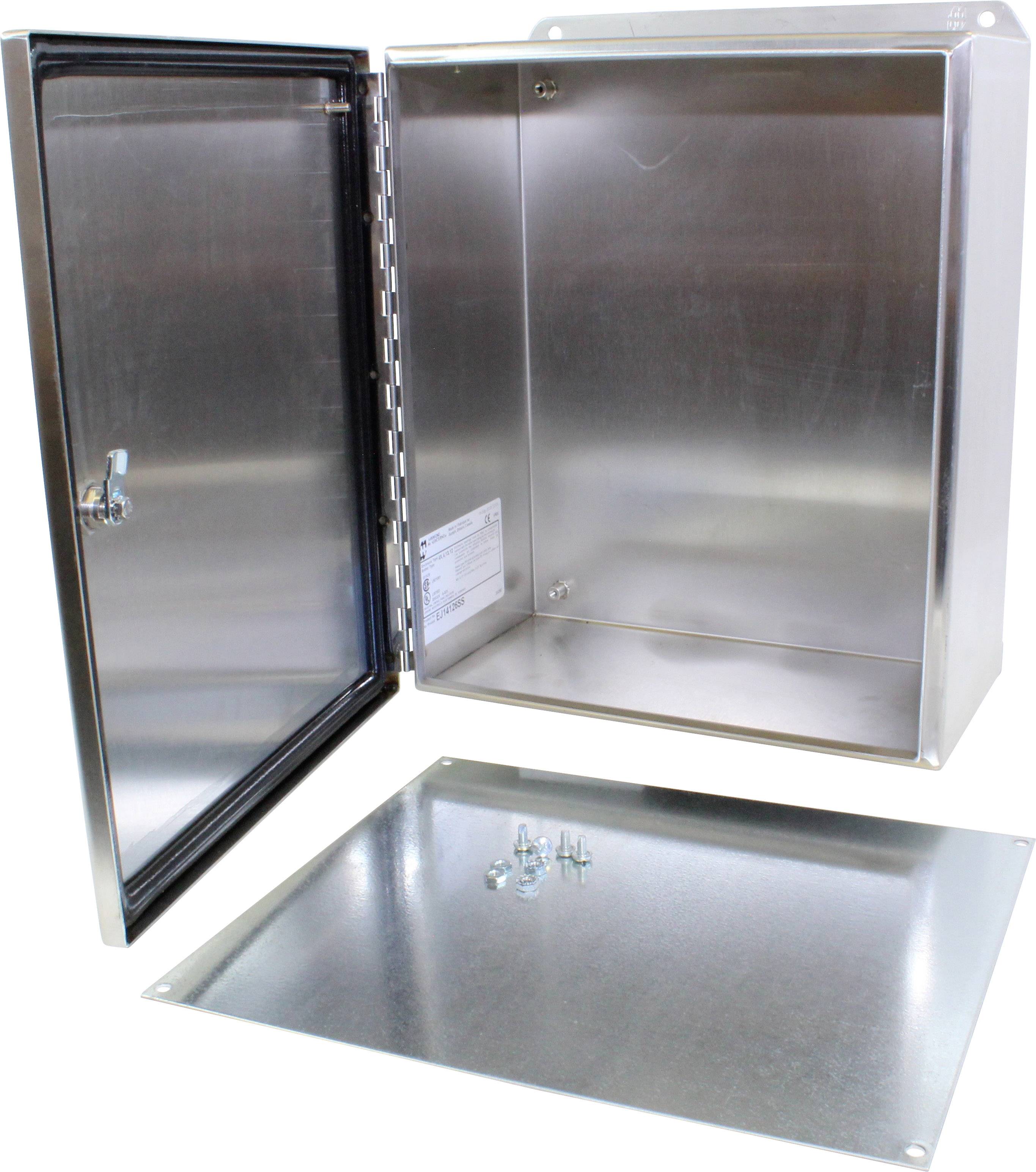 Hammond Electronics Wand-Gehäuse 356 x 305 x 152 Edelstahl Edelstahl 1St.