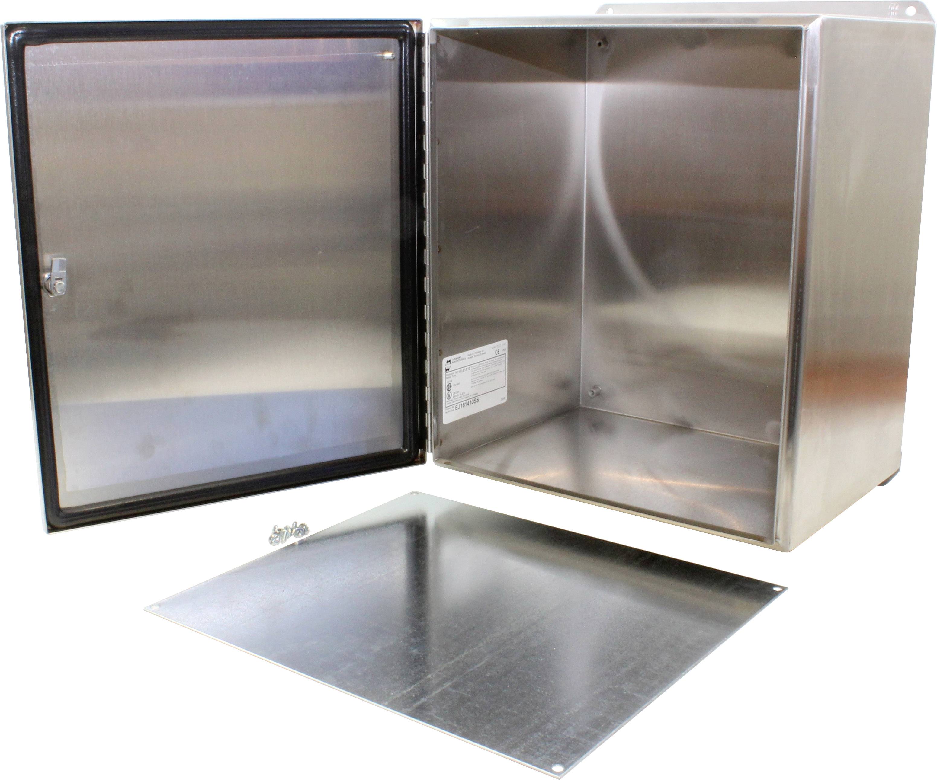 Hammond Electronics Wand-Gehäuse 406 x 356 x 254 Edelstahl Edelstahl 1St.